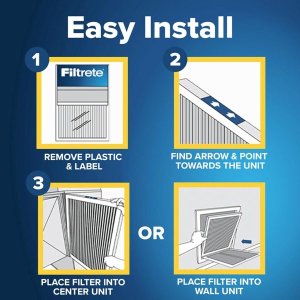 Filtrete MERV 14 Air Filter Furnace AC Replacement 4 Pack-1