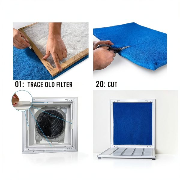 Biodefensor Reusable HVAC Filter Washable Polyester Blue-2