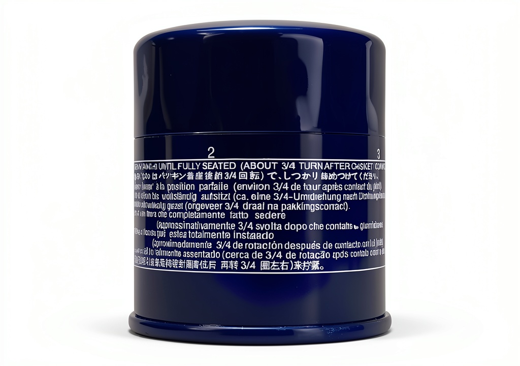 Jvfnxpm oil filter installed on a lawn mower engine