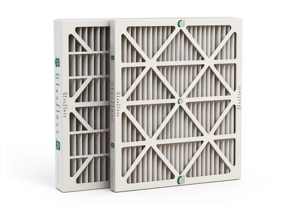 Glasfloss air filter installed in a furnace unit
