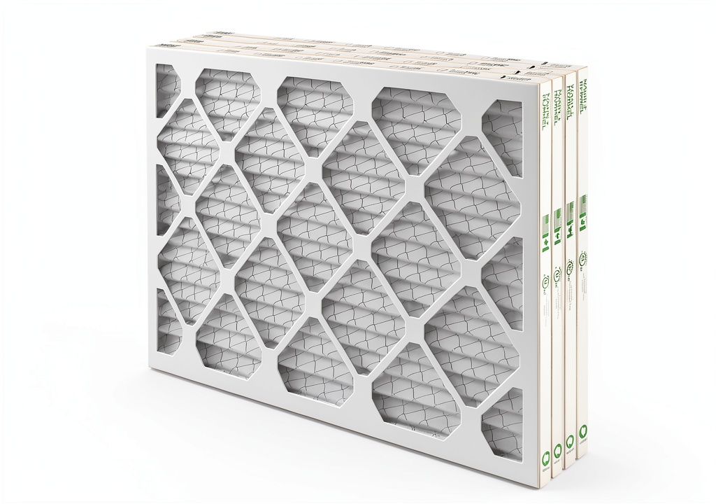 MANN+HUMMEL air filter installed in a home HVAC system