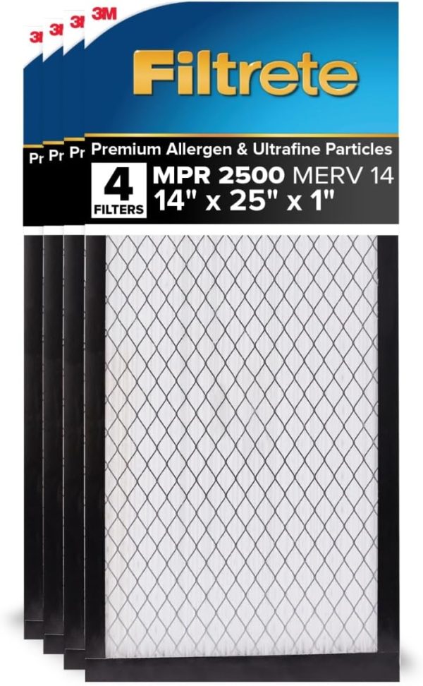 Filtrete MERV 14 Air Filter Furnace AC Replacement-0