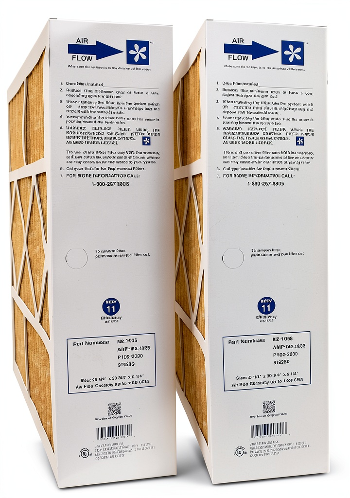 ELETRO AIR M2-1056 air filter installed in a home furnace system