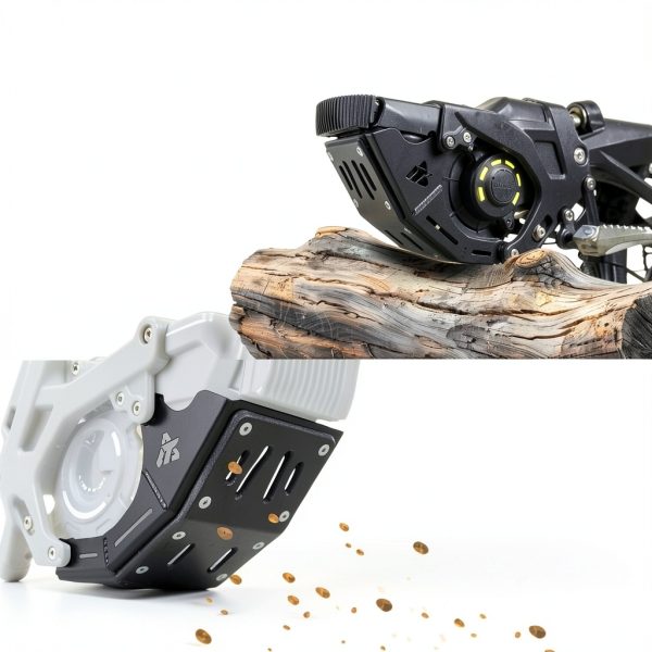 TUSK Motorcycle Skid Plate Aluminum UHMW Overlay-2