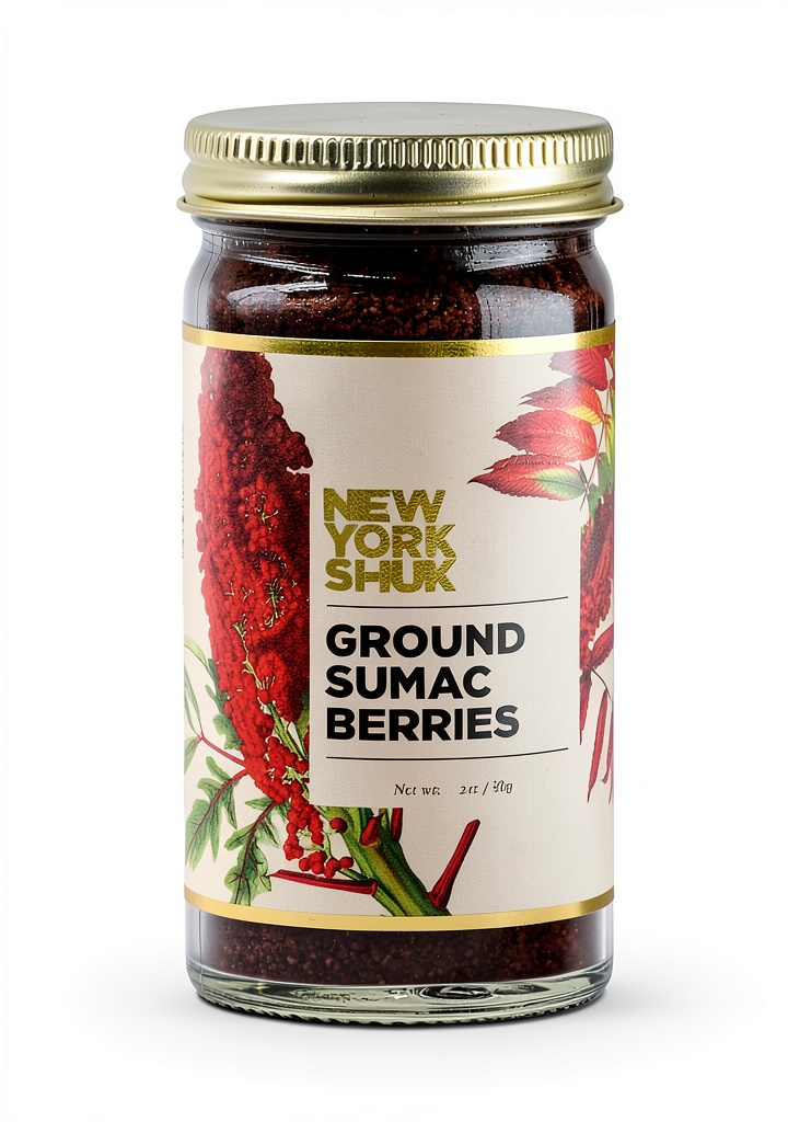 Sumac spice sprinkled over grilled vegetables
