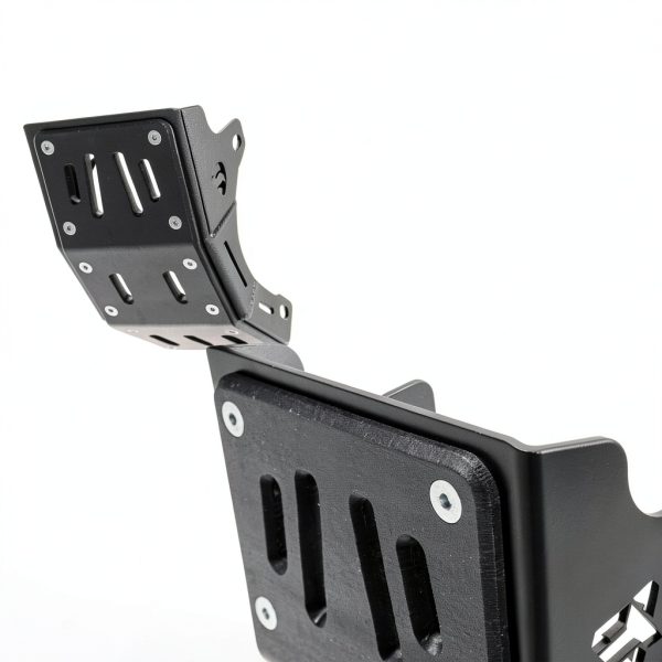 TUSK Motorcycle Skid Plate Aluminum UHMW Overlay-3
