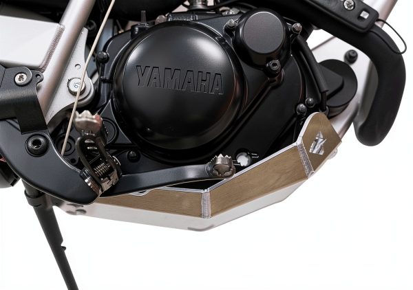 Tusk Aluminum Skid Plate Silver for Yamaha TW200 1990-2023-6