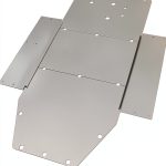 ECOTRIC Chassis Skid Plate Aluminum for Polaris RZR 800/900 Silver-0