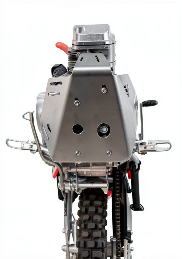 Tusk Aluminum Skid Plate Silver for Honda CRF110F 2019-2025-6