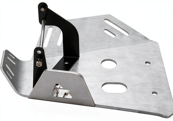 Tusk Aluminum Skid Plate Silver for Honda CRF110F 2019-2025-0